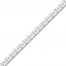 Diamond Bracelet 1/4 ct tw Round-cut Sterling Silver 7.5"