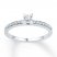 Diamond Promise Ring 1/6 ct tw Round-cut 10K White Gold