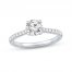 The Kiss Classic Diamond Engagement Ring 1-1/4 ct tw Round-cut Platinum