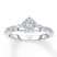 Diamond Engagement Ring 1/3 ct tw Round-cut 10K White Gold