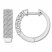 Diamond Hoop Earrings 1/2 ct tw Round-cut 10K White Gold