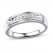 Men's Wedding Band 1/10 ct tw Round-cut 10K White Gold