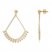 Chandelier Earrings 10K Yellow Gold