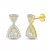 Diamond Drop Earrings 1/2 ct tw Round-cut 10K Yellow Gold