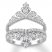 Diamond Enhancer Ring 1 ct tw Round-cut 14K White Gold