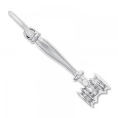 Gavel Charm Sterling Silver