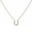 Horseshoe Necklace 14K Yellow Gold 16"-18" Adjustable