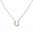 Horseshoe Necklace 14K Yellow Gold 16"-18" Adjustable