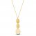 Graduated Oval Necklace 10K Yellow Gold 18"