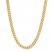 Men's Hollow Franco Chain Necklace 14K Yellow Gold 24" Length