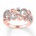 Diamond Ring 1/4 ct tw Round-cut 10K Rose Gold