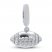 True Definition Football Charm 1/20 ct tw Diamonds Sterling Silver