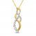 Diamond Necklace 1/4 ct tw 10K Yellow Gold 18"