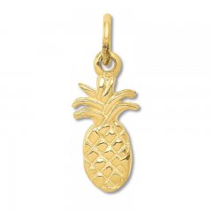 Pineapple Charm 14K Yellow Gold