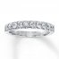 Diamond Wedding Band 1/2 ct tw Round-cut 14K White Gold