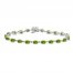 Peridot Bracelet Oval-cut Sterling Silver