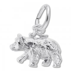 Bear Charm Sterling Silver