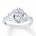 Diamond Engagement Ring 1/4 ct tw Round-cut 10K White Gold