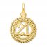 21 Charm 14K Yellow Gold