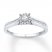 Diamond Promise Ring 1/6 ct tw Round-cut Sterling Silver