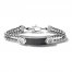 Bulova Double-Chain ID Bracelet Stainless Steel 8"