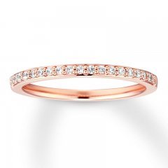 Previously Owned Diamond Wedding Band 1/6 ct tw 14K Rose Gold