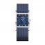 BERING Women's 10426-307-S Classic Stainless Tank Blue Mesh Strap Watch