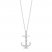 Hallmark Diamonds Anchor Necklace 1/6 ct tw Sterling Silver