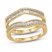 Diamond Enhancer Ring 1/2 ct tw Round/Baguette 14K Yellow Gold