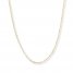 Singapore Chain Necklace 14K Two-Tone Gold 20" Length