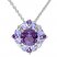 Amethyst & Tanzanite Necklace Sterling Silver