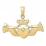 Claddagh Charm 14K Yellow Gold