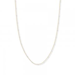 Ball Chain Necklace 14K Two-Tone Gold 18" Length