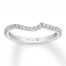 Leo Diamond Wedding Band 1/4 ct tw 14K White Gold