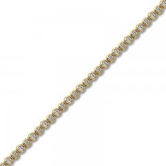 Diamond Bracelet 1/4 ct tw 10K Yellow Gold 7"