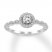 Diamond Engagement Ring 3/8 ct tw Round-cut 10K White Gold