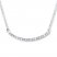 Diamond Bar Necklace Sterling Silver