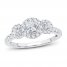 3-Stone Diamond Engagement Ring 1 ct tw Round-cut 14K White Gold