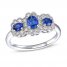 Le Vian Sapphire Ring 1/5 ct tw Diamonds 14K Vanilla Gold