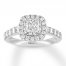 Previously Owned Leo Diamond Engagement Ring 1 Carat tw 14K White Gold