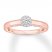 Diamond Engagement Ring 1/3 ct tw Round-cut 10K Two-Tone Gold