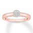 Diamond Engagement Ring 1/3 ct tw Round-cut 10K Two-Tone Gold