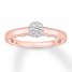 Diamond Engagement Ring 1/3 ct tw Round-cut 10K Two-Tone Gold