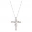 Le Vian Diamond Cross Necklace 1/2 ct tw 14K Vanilla Gold 18"