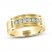 THE LEO Diamond Men's Wedding Band 3/8 ct tw Round-Cut 14K Yellow Gold