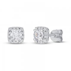 Diamond Earrings 1 ct tw Round-cut 14K White Gold