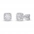 Diamond Earrings 1 ct tw Round-cut 14K White Gold