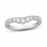 Diamond Contour Ring 1/3 ct tw Round-Cut 14K White Gold