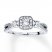 Diamond Engagement Ring 1/2 ct tw Princess-cut 14K White Gold