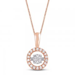 Unstoppable Love Diamond Necklace 1/4 ct tw 10K Rose Gold 19"